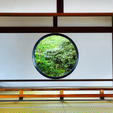 #京都　#源光庵　
丸い窓が、#悟りの窓　
四角い窓が、#迷いの窓
紅葉🍁の頃には、真っ赤な窓に
変化して季節の移ろいを楽しめます。