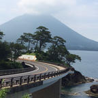 開聞岳が綺麗に見えます。