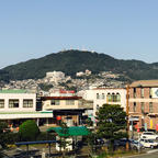 長崎駅の歩道橋より