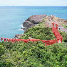 山口県長門市
元乃隅稲成神社

7月下旬、梅雨前線が最後まで粘る。
秋芳洞は増水して危険で入れず、
泣く泣く次の目的地へ。

向かう途中で雨が止んで、
着いた時にはカンカン照り。

暑っついわと言いつつも、
念願の千本鳥居を
青空の下で見られて良かった。