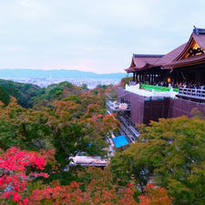 京都　清水寺の舞台
工事中