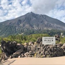 有村溶岩展望所からの桜島です。