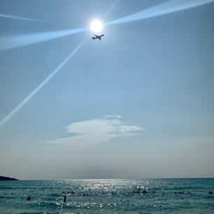 #宮古島
#夏休み
#与那覇前浜ピーチ
#飛行機
#空