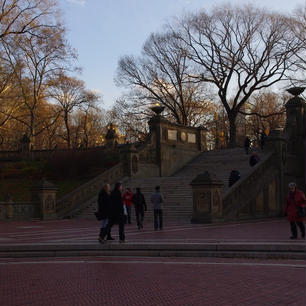 Bethesda Terrace in front of the Bethesda Fountain, Central Park ベセスダテラス