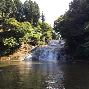 夏の養老渓谷。