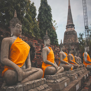 Wat Yai Chai Mongkon, Thailand🇹🇭
many statue of Buddha