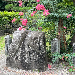 明日香の橘寺
二面石