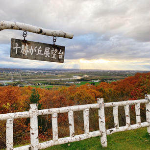 雲間から光がさしている十勝平野。夕方にもなると気温が10度ぐらいしかなくて震えます。北海道の冬は本当にすぐそこですね。