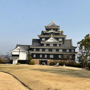 リニューアルした岡山城