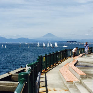 葉山マリーナから富士山と江ノ島✨