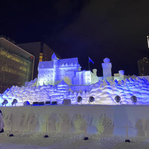 雪まつり　2024
念願の雪まつり
ライトアップなどとても綺麗でした
天気も良くて楽しめました