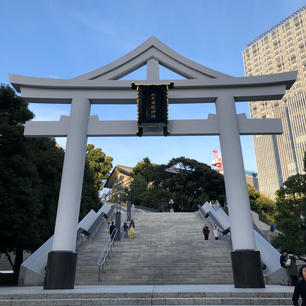 赤坂見附駅からすぐ近く。
日枝神社です。
エスカレーターもあるので、体力に自信のない方もお参りしやすいのでは？

猿田彦様を祀っているため？神猿(まさる→魔が去る)という御守りも販売されています。

ここは御朱印の判が緑色で、個性的。