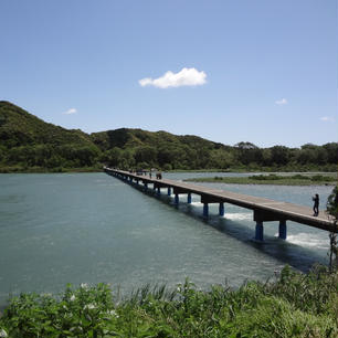 高知
四万十川の沈下橋！