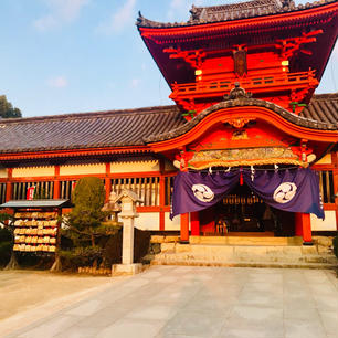 香川県 道後温泉付近の神社